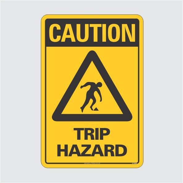 Caution Trip Hazard