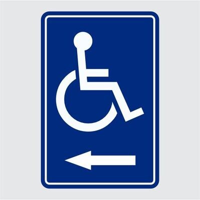 Disabled Parking Arrow Left