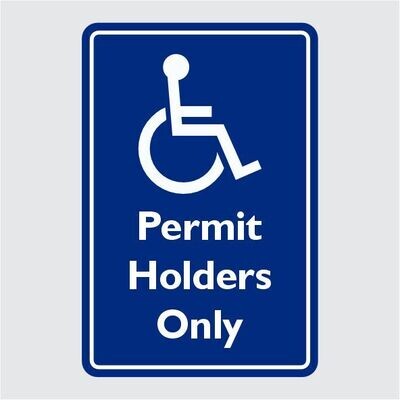 Disabled Permit Holders Only