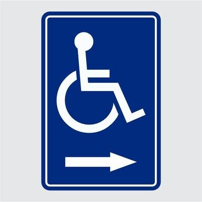 Disabled Parking Arrow Right