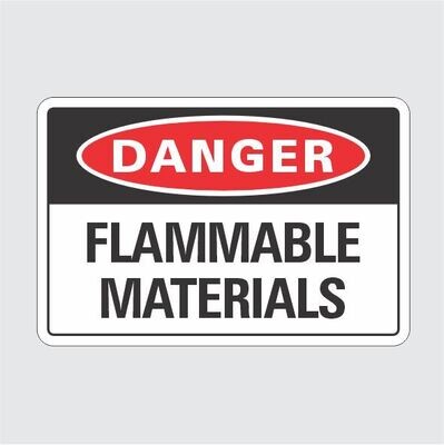 Danger Flammable Materials