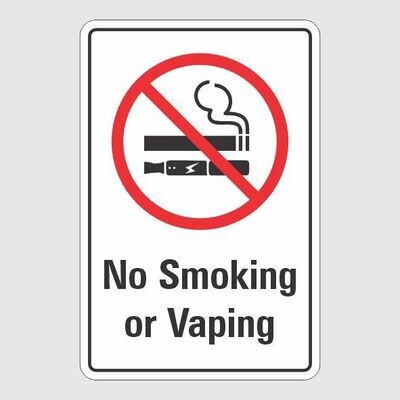 No Smoking or Vaping