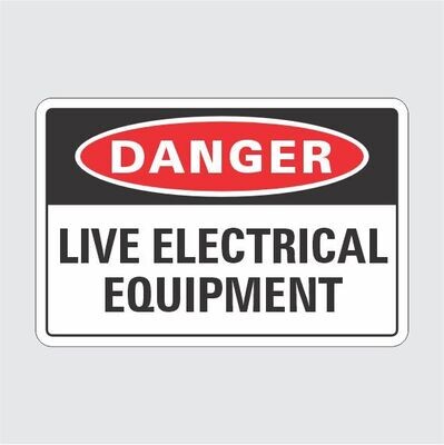 Danger Live Electrical Equipment