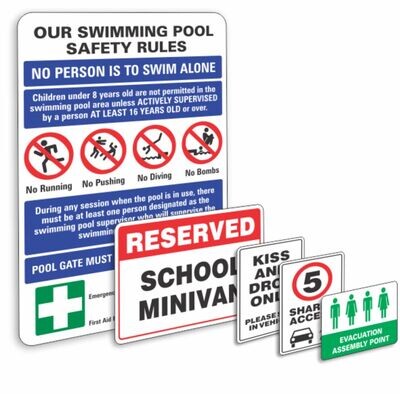 School Stock Signs