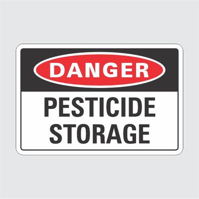 Danger Pesticide Storage