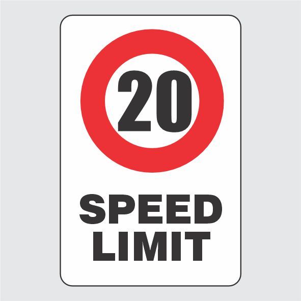 Speed Limit w Text
