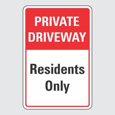 Private Driveway Residents Only