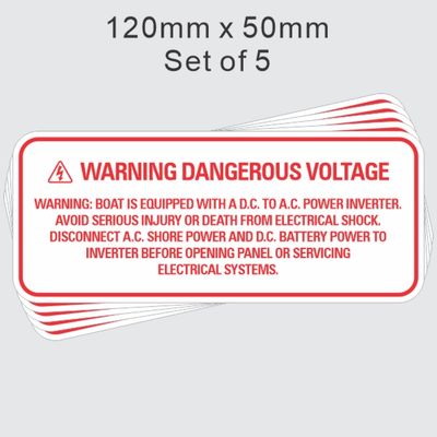 Warning Dangerous Voltage Labels