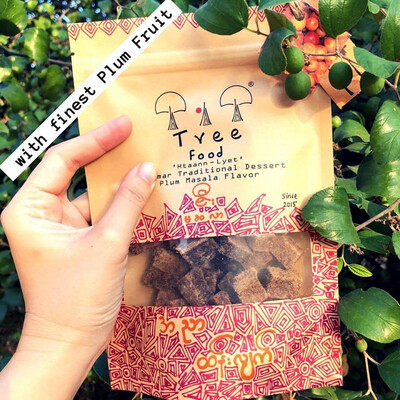 Tree food ဇီးမဆလာထန်းလျက် (115g) Plum Masala Jaggery