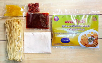 တော့(ပ်)ဝမ်း ကြက်သားအုန်းနို့ခေါက်ဆွဲအနှစ်ထုပ် (ခေါက်ဆွဲခြောက်ပါ) (150g)