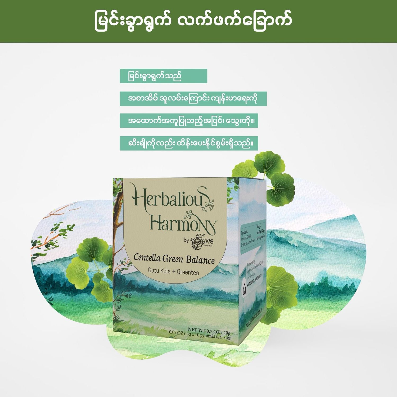 ရုပ်သေးမြင်းခွါရွက် လက်ဖက်ခြောက် (70g)