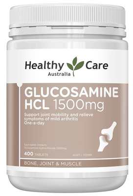 Healthy Care Glucosamine HCL 1500mg (400 Tablets)