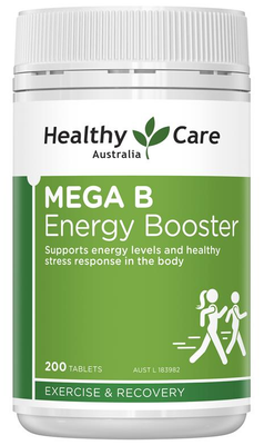 Healthy Care Mega B Energy Booster (200 Tablets) (Exp: 11/2026)