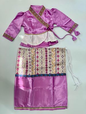 ကလေး ရှမ်းရိုးရာဝတ်စုံ (size- 1-2 Year) (ခရမ်းရောင်)