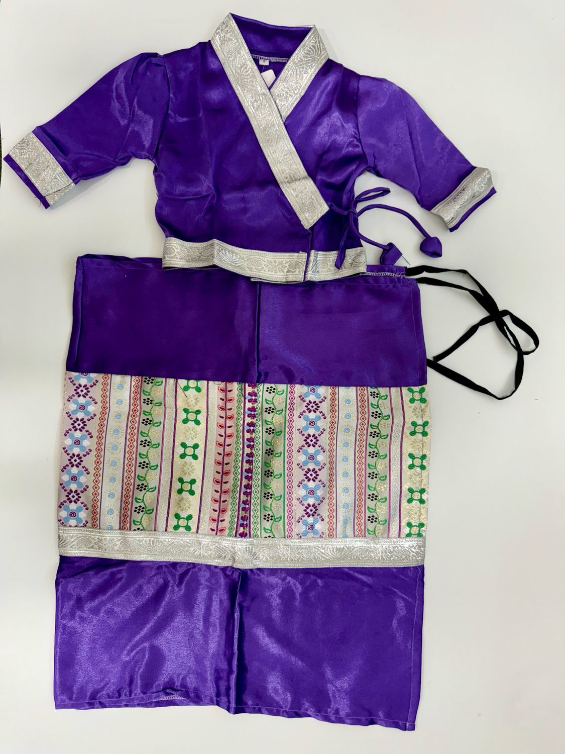 ကလေး ရှမ်းရိုးရာဝတ်စုံ (size- 0- 18 Months) (ခရမ်းရောင်)
