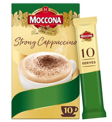 Moccona Coffee Sachets Strong Cappuccino 10 pack