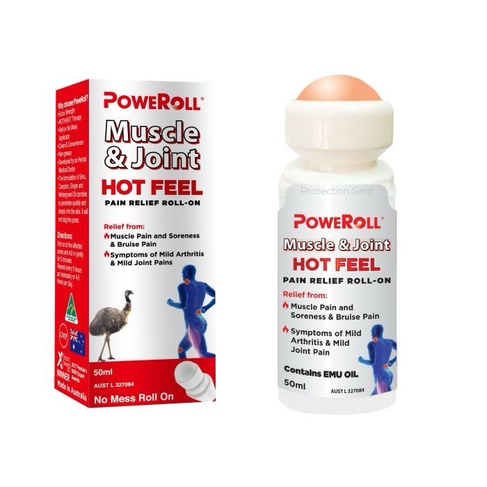 PowerRoll Muscle &amp; Joint Hot Feel Roll-on (50ml)