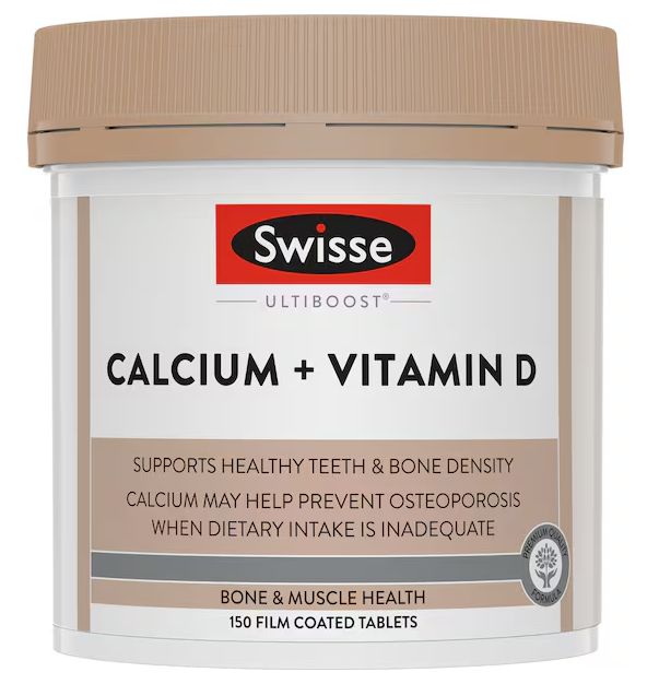 Swisse Ultiboost Calcium + Vitamin D (150 Tablets)
