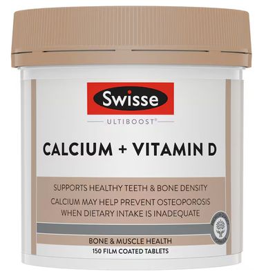 Swisse Ultiboost Calcium + Vitamin D (150 Tablets) (EXP: O9/ 2027)
