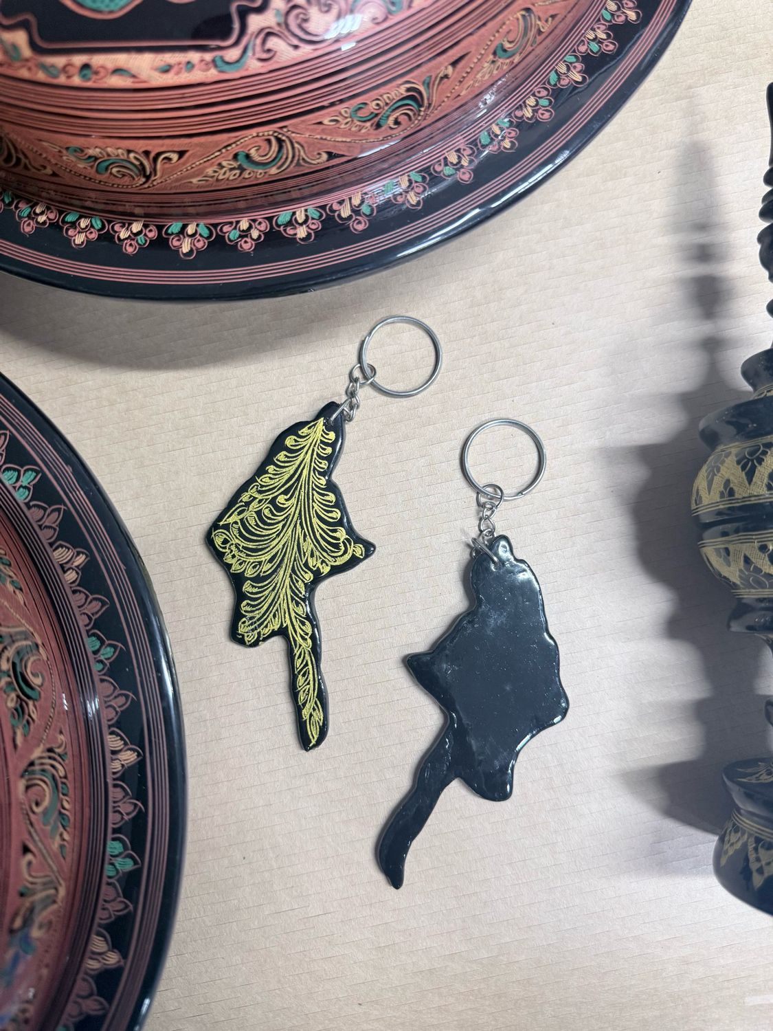 ယွန်းထည် မြန်မာမြေပုံ Key Chain