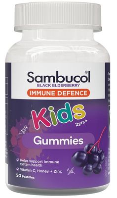 Sambucol Kids Immune Defence 2yrs+ (50 Pastilles)