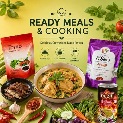 အသင့်စား နှင့် ချက်ပြုတ်စရာ (Ready Meals &amp; Cooking)