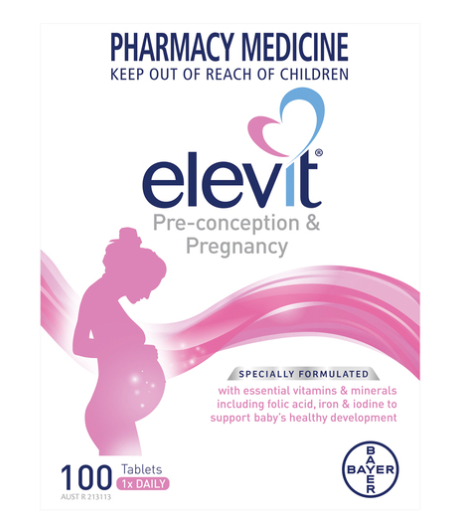 Elevit Pre-Conception &amp; Pregnancy (100 Tablets) Exp 7/28