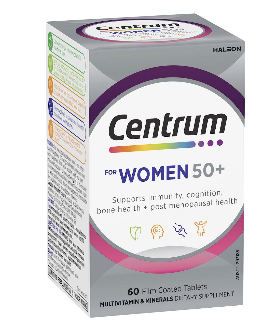 Centrum Women 50+ Multivitamin (60 Tablets) (Exp 09/2027)