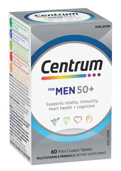 Centrum Men 50+ Multivitamin (60 Tablets) (Exp: 06/2027)