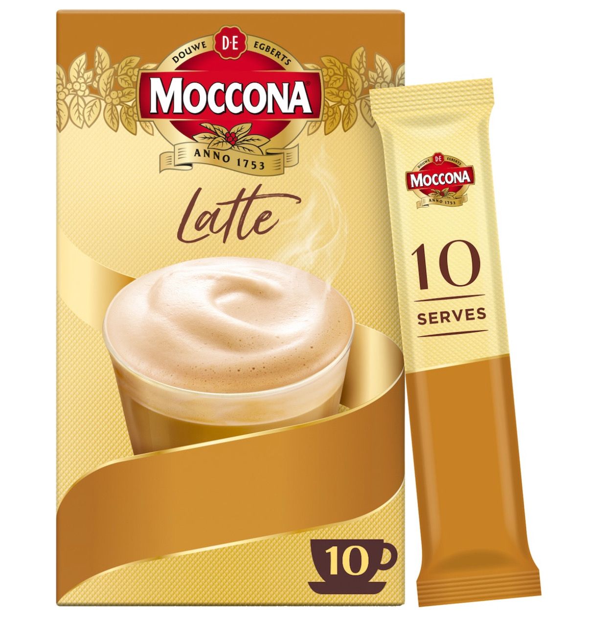 Moccona Coffee Latte (10 Sachets)