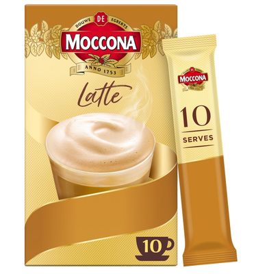 Moccona Coffee Latte (10 Sachets) Moccona Coffee Latte (10 Sachets)