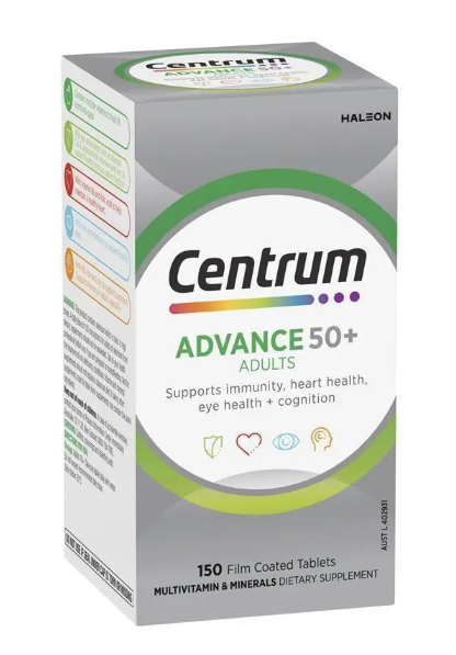 Centrum Advance 50+ Adults Multivitamins (150 Tablets) (Exp: Aug 2027)