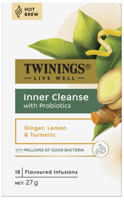 Twinings Live Well - Inner Cleanse with Probiotics (18 Flavoured Infusions) (27g) Twinings Live Well - Inner Cleanse with Probiotics (18 Flavoured Infusions) (27g)