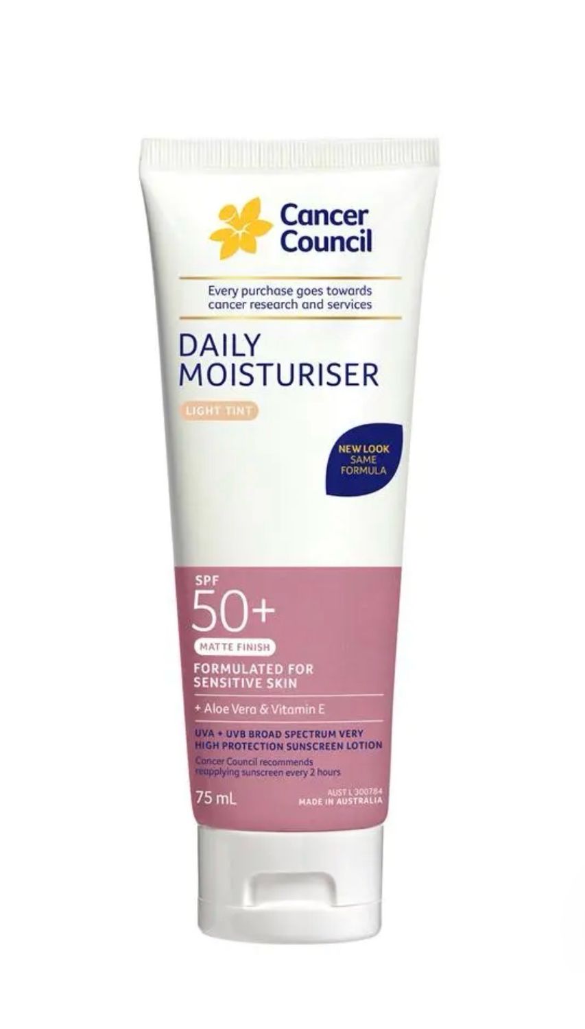 Cancer Council Face Day Wear Moisturiser Matte SPF 50+ Light Tint 75mL (Exp 11/2027) Cancer Council Face Day Wear Moisturiser Matte SPF 50+ Light Tint 75mL (Exp 11/2027)