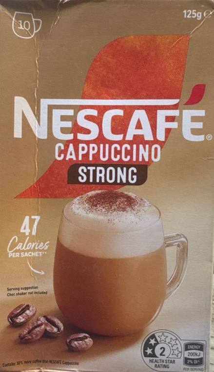 Nescafe Cappuccino Strong (10 Sachets)