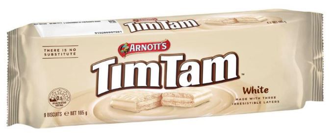 Arnotts Tim Tam White Biscuits 165g (Exp: 18/08/2026) Arnotts Tim Tam White Biscuits 165g (Exp: 18/08/2026)