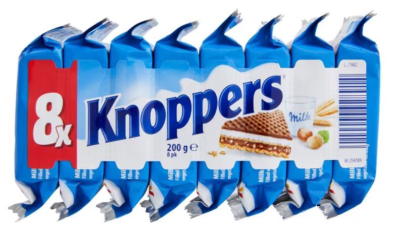 Storck Knoppers Wafers 200g (8 pack) (Exp: 01/11/2026) Storck Knoppers Wafers 200g (8 pack) (Exp: 01/11/2026)