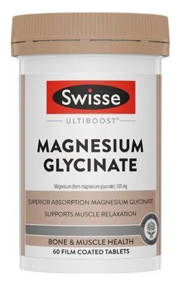 Swisse Ultiboost Magnesium Glycinate (60 Tablets) (Exp: 02/2028) Swisse Ultiboost Magnesium Glycinate (60 Tablets) (Exp: 02/2028)