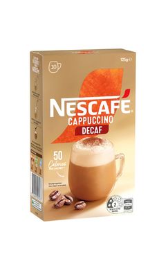 Nescafe Coffee Cappuccino Decaf (10 Sachets) Nescafe Coffee Cappuccino Decaf (10 Sachets)