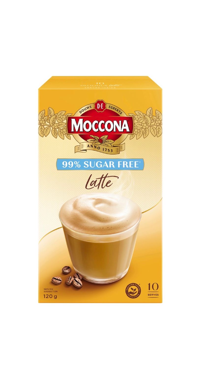 Moccona 99% Sugar Free Latte (10 Sachets)