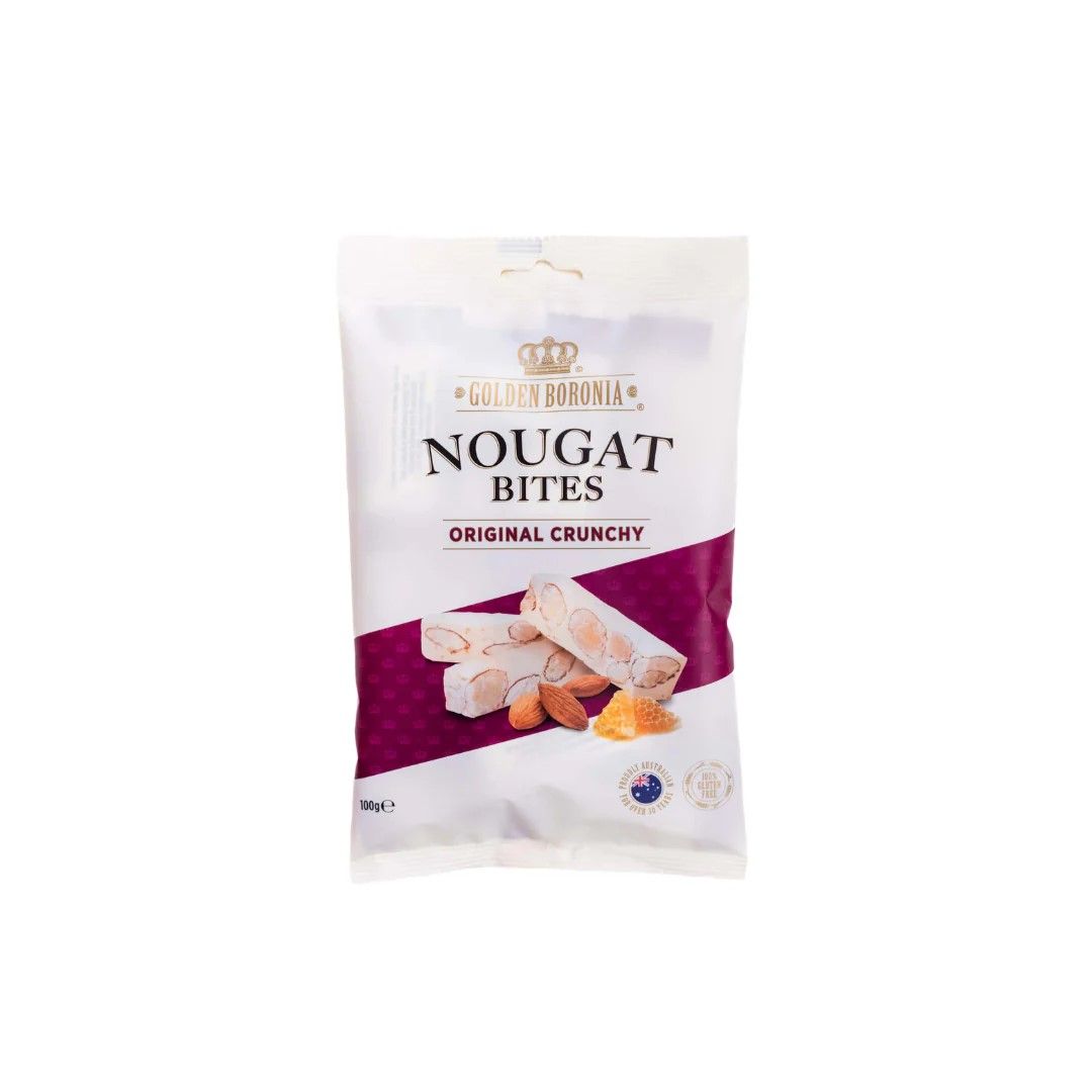 Golden Boronia Nougat Bites (Original Crunchy) (100g) [Exp 04/27]