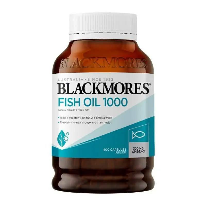 Blackmores Fish Oil 1000mg (400 Capsules) Blackmores Fish Oil 1000mg (400 Capsules)
