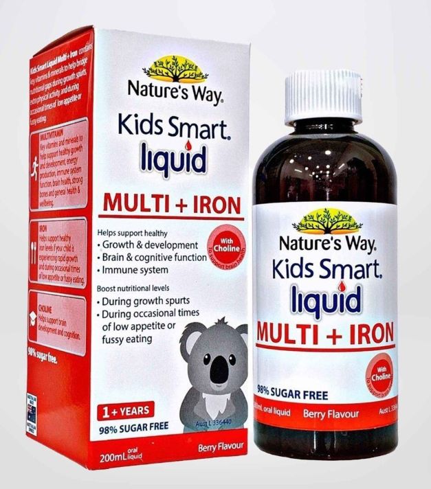 Nature's Way Kids Smart Liquid (Multi + Iron) (200ml) Nature's Way Kids Smart Liquid (Multi + Iron) (200ml)