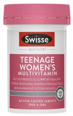 Swisse Teenage Ultivite Women's Multivitamin (60 Tablets)