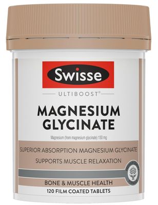 Swisse Ultiboost Magnesium Glycinate (120 Tablets) (Exp: 03/2028)