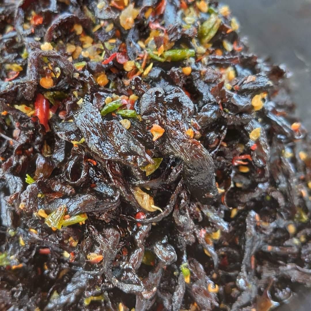 ရိုးမ မှိုဆီစိမ် အစပ်ကြော်(210g)