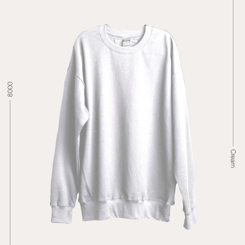 8000B Unisex French Terry Crewneck Sweatshirt (BY PACK10 PCS)