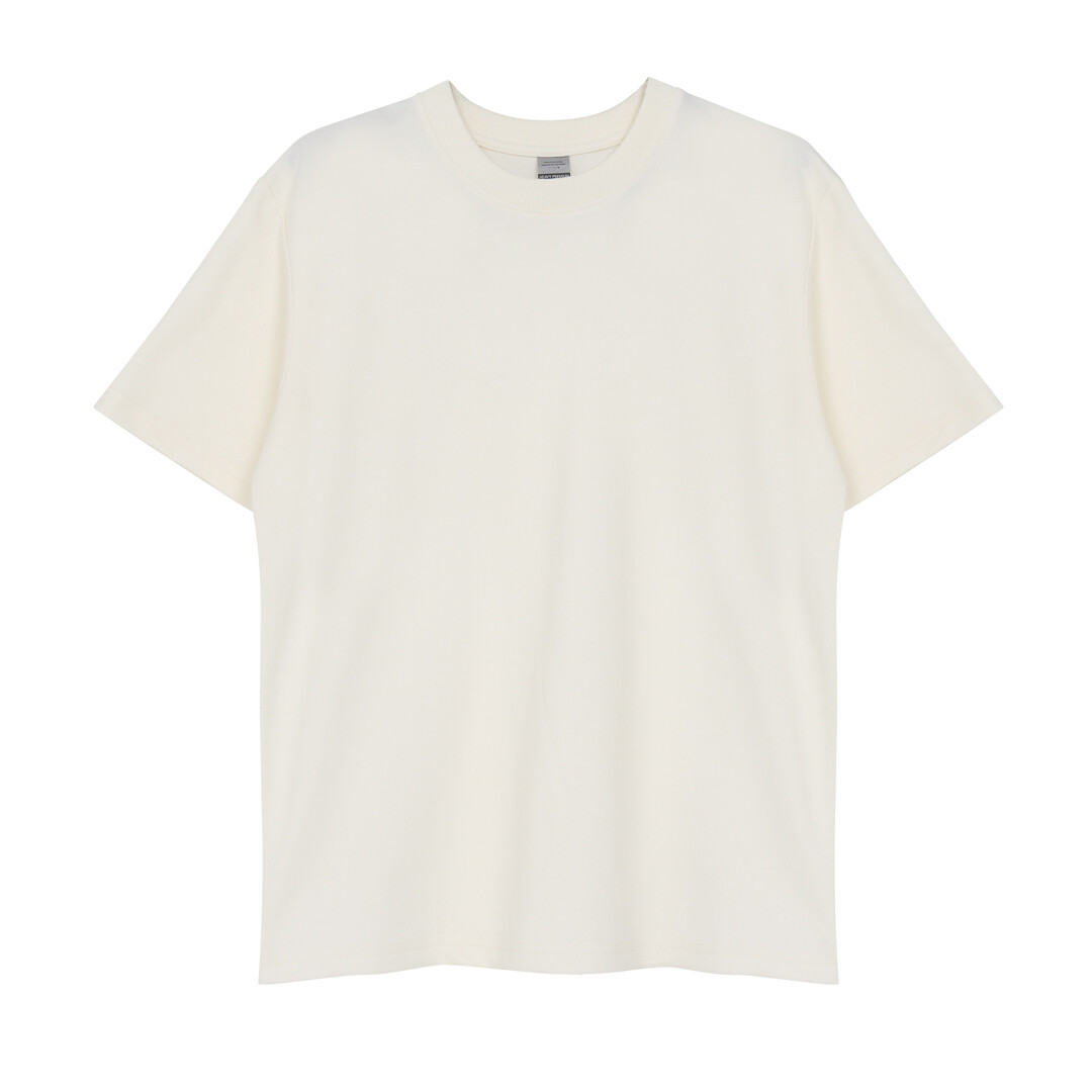 8700B - Heavy Oversized French Terry Shirt (BY PACK-10 PCS), COLOR: Marshmallow, SIZE: XS