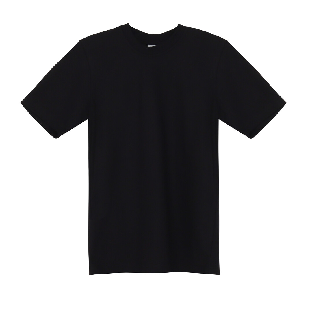 7000B - Unisex Heavy Poly Cotton Tee (BY PACK-10 PCS), COLOR: True Black, SIZE: XS