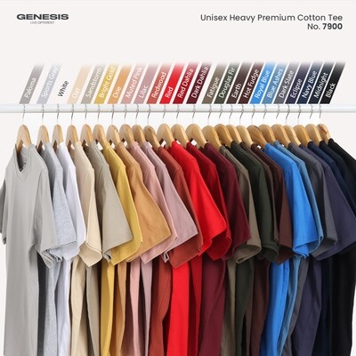 7900B - Unisex Heavy Premium Cotton Tee (BY PACK-10 PCS)